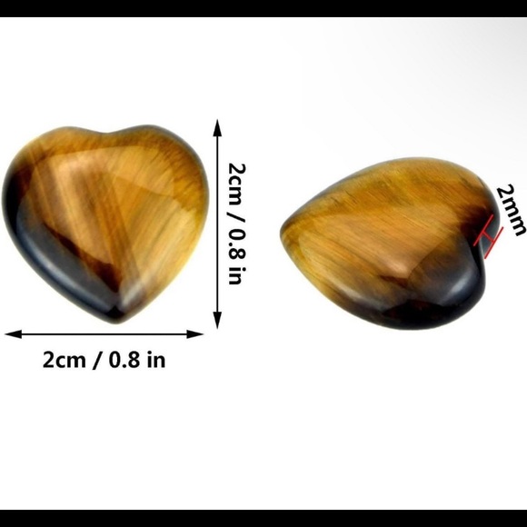 7 chakra healing heart crystals 0.8’’ - Picture 4 of 4